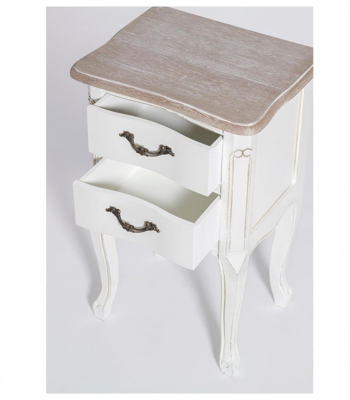 Table de chevet de style classique PROVENZA 2 tiroirs